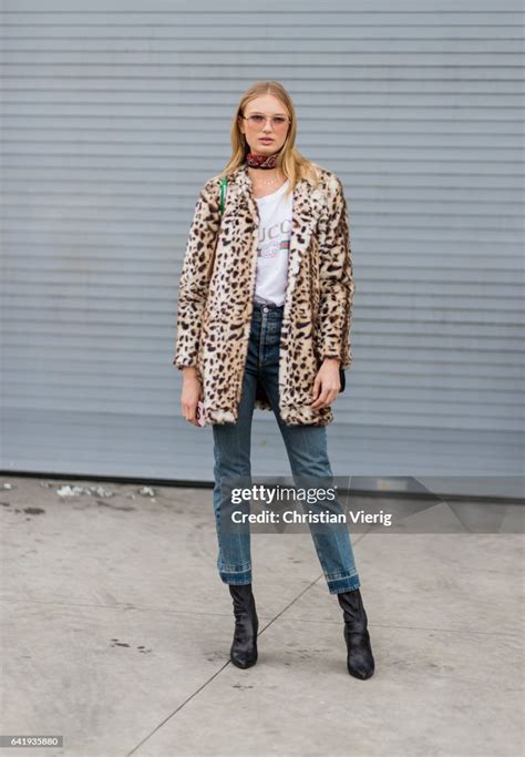 gucci shirt romee strijd 14'02'17|Dutch model Romee Strijd wearing a Gucci tshirt, leopard print.